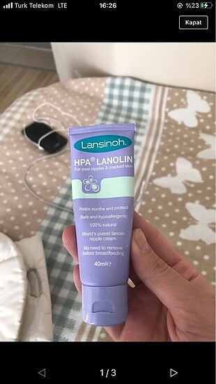 Lansinoh göğüs ucu kremi