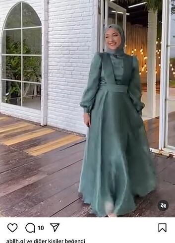 Janjan abiye Mint yesili