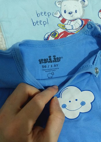 Uzun Kollu Bebek Body - Görsel 2