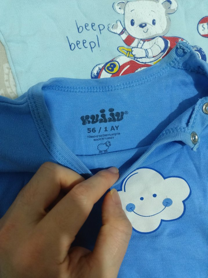 Uzun Kollu Bebek Body - Görsel 2