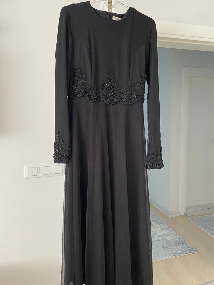 Uzun Siyah Astarlı - Görsel 4