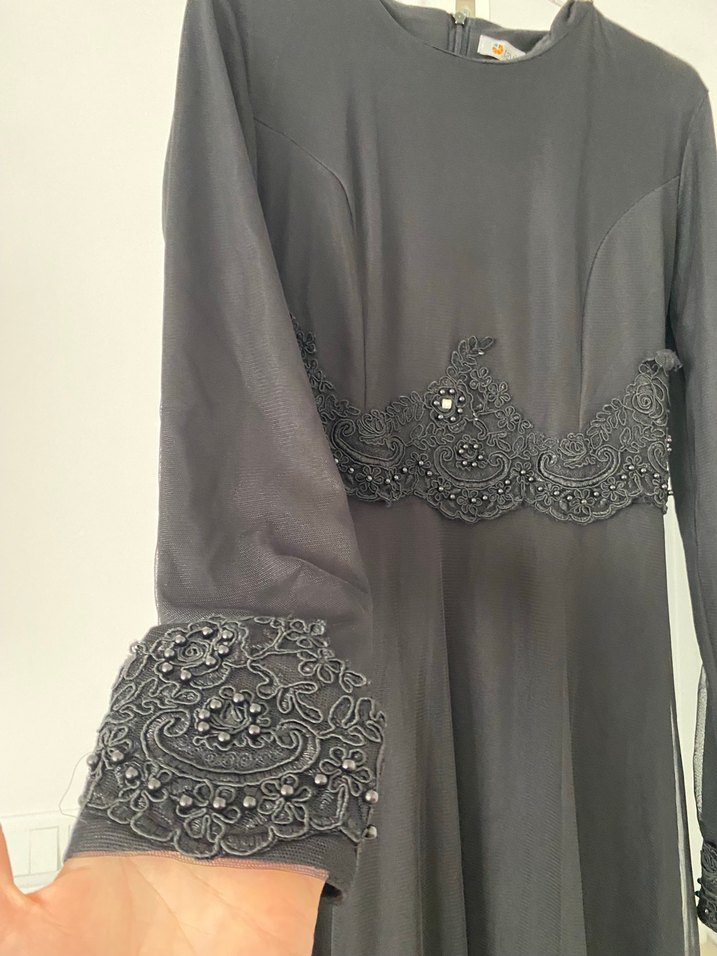 Uzun Siyah Astarlı - Görsel 5