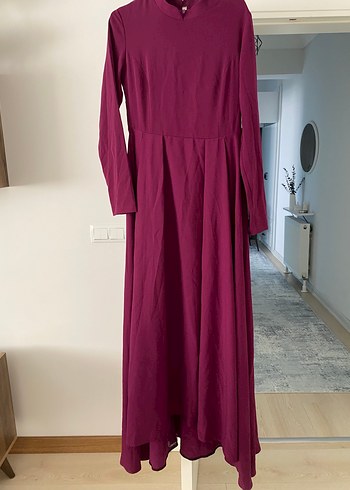 Önü kısa arkası uzun elbise Astarlı - Görsel 6