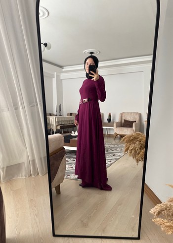 Önü kısa arkası uzun elbise Astarlı