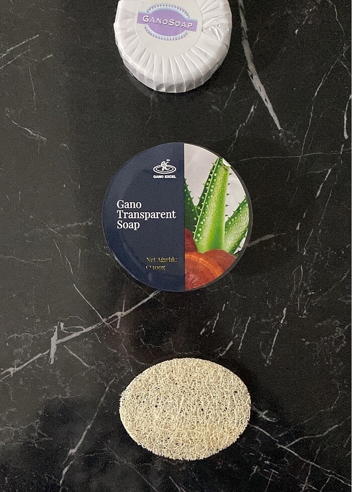 Keçi sütlü sabun Transparan sabun Kabak lifi - Görsel 2