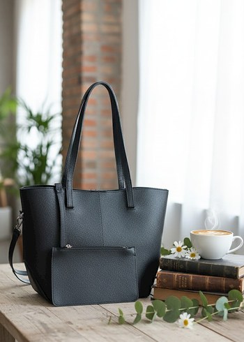 Siyah Minimalist Kadın Çanta