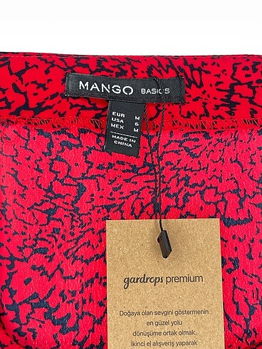 m Beden kırmızı Renk Mango Kısa Elbise %70 İndirimli.