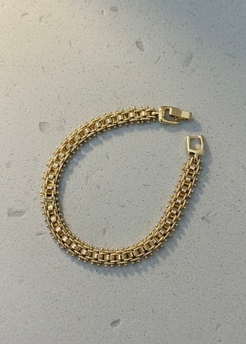 Hasır Model Xuping Altın Renk Kadın Bileklik - Görsel 4