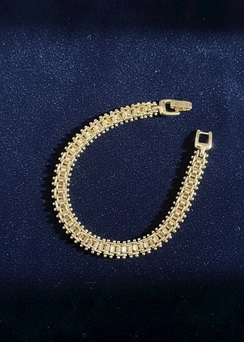 Hasır Model Xuping Altın Renk Kadın Bileklik - Görsel 3