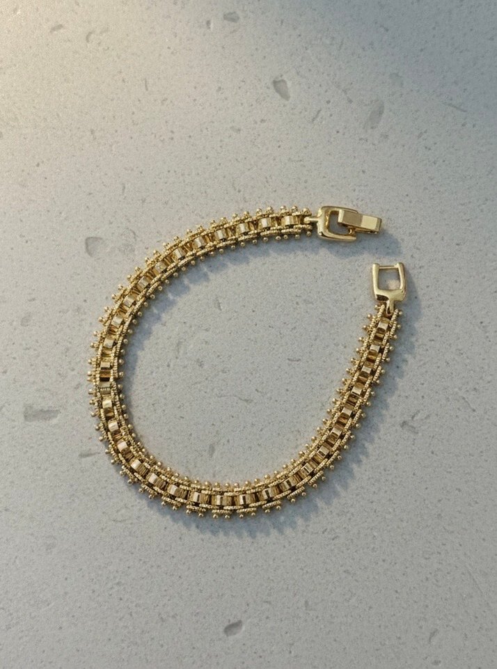 Hasır Model Xuping Altın Renk Kadın Bileklik - Görsel 4