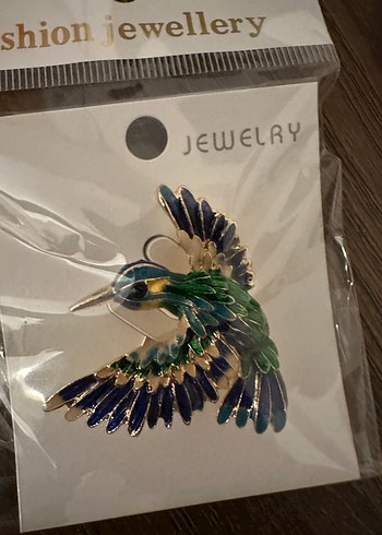 Renkli Pul İşlemeli Kadın Broş Modelleri - Görsel 9