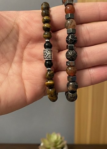 Erkek Doğal Taş Bileklikler - Görsel 4