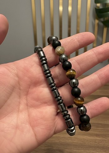 Erkek Doğal Taş Bileklikler - Görsel 3