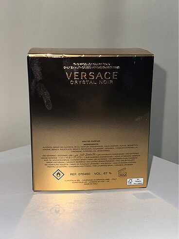 Versace Versace Crystal Noir EDP parfüm kutusu