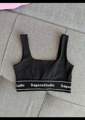 SagazaStudio Siyah Bra Mini Spor Sütyen