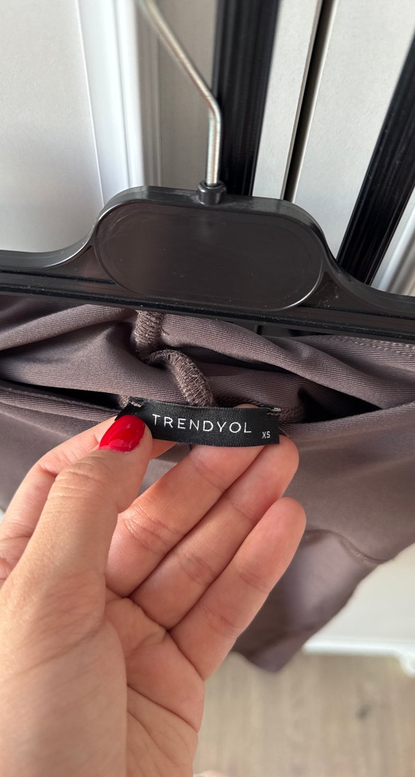 Koyu mor Biker Tarzı  Şort - Görsel 2