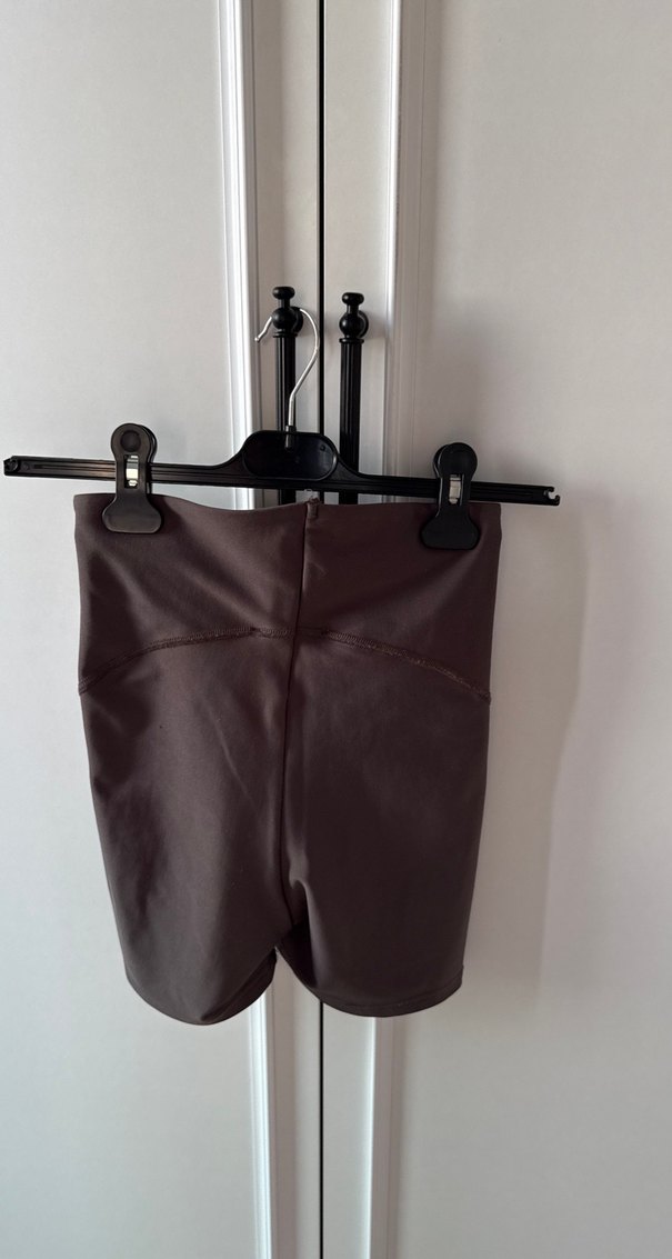 Koyu mor Biker Tarzı  Şort - Görsel 3