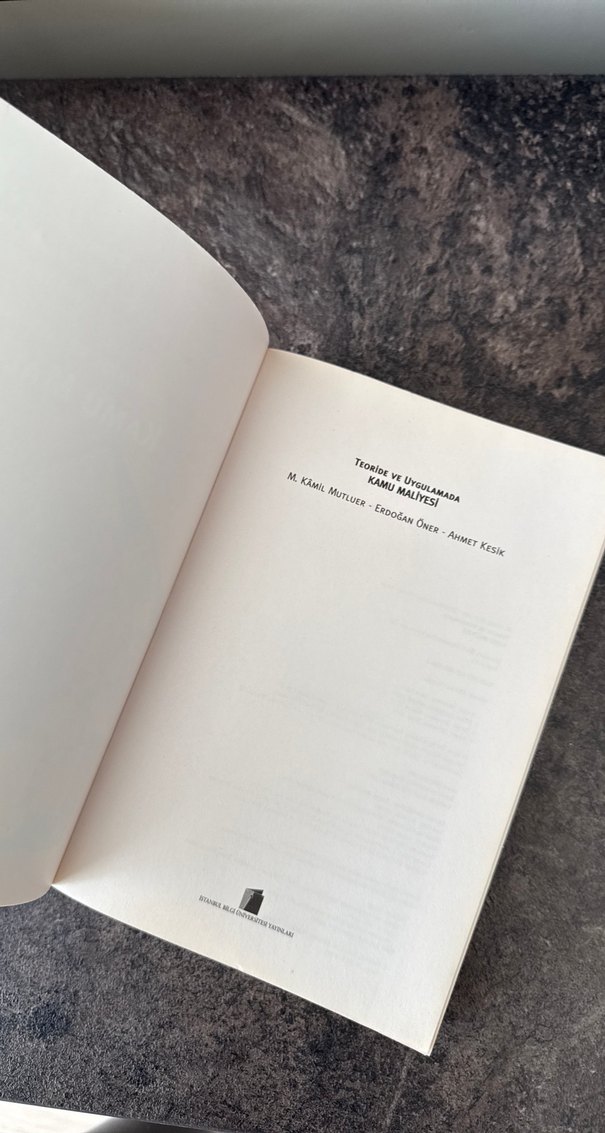 Teoride ve Uygulamada Kamu Maliyesi Kitabı - Görsel 3