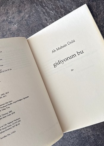 Ah Muhsin Ünlü - gidiyorum bu* Şiir Kitabı - Görsel 4