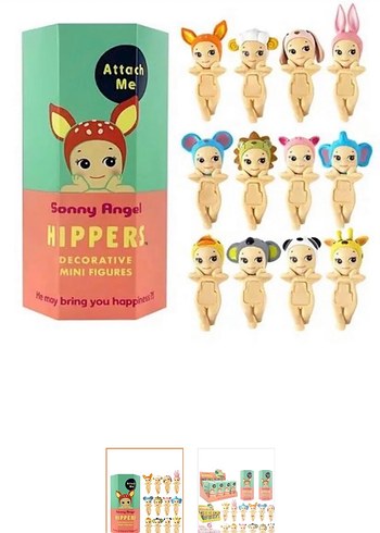 Sonny Angel'in çoklu hayvan figürlerinden oluşan dekoratif mini
