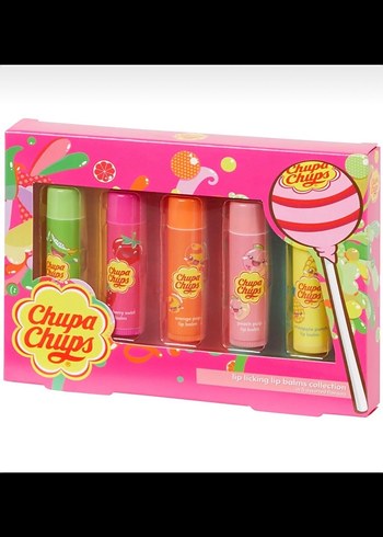 Chupa Chups Renkli Pastel Dudak Balmı Seti