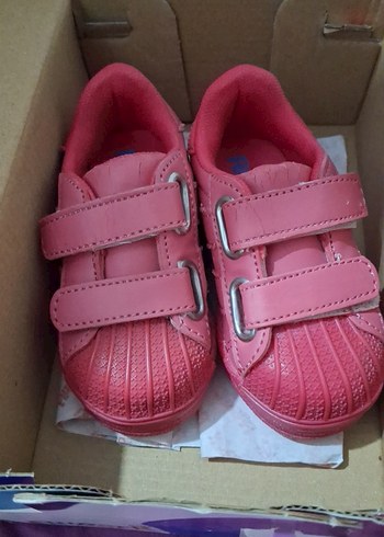 Kız Çocuk Pembe Cırt Cırtlı Spor Ayakkabı - Görsel 2