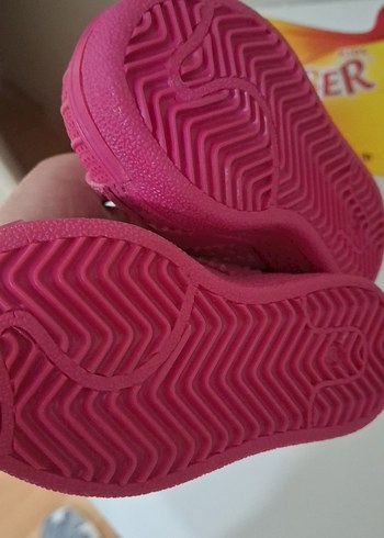 Kız Çocuk Pembe Cırt Cırtlı Spor Ayakkabı - Görsel 5