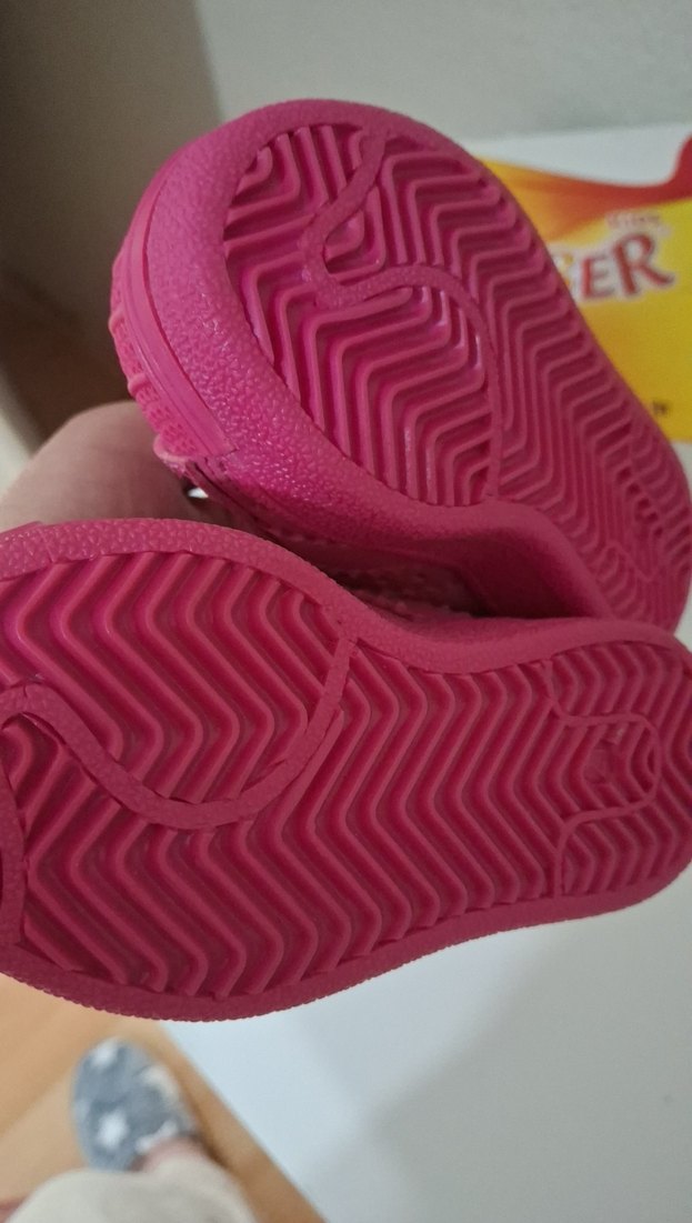 Kız Çocuk Pembe Cırt Cırtlı Spor Ayakkabı - Görsel 5