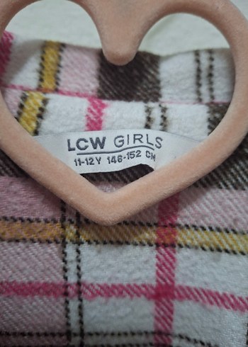 Düğmeli Pembe kız çocuk gömlek - Görsel 2