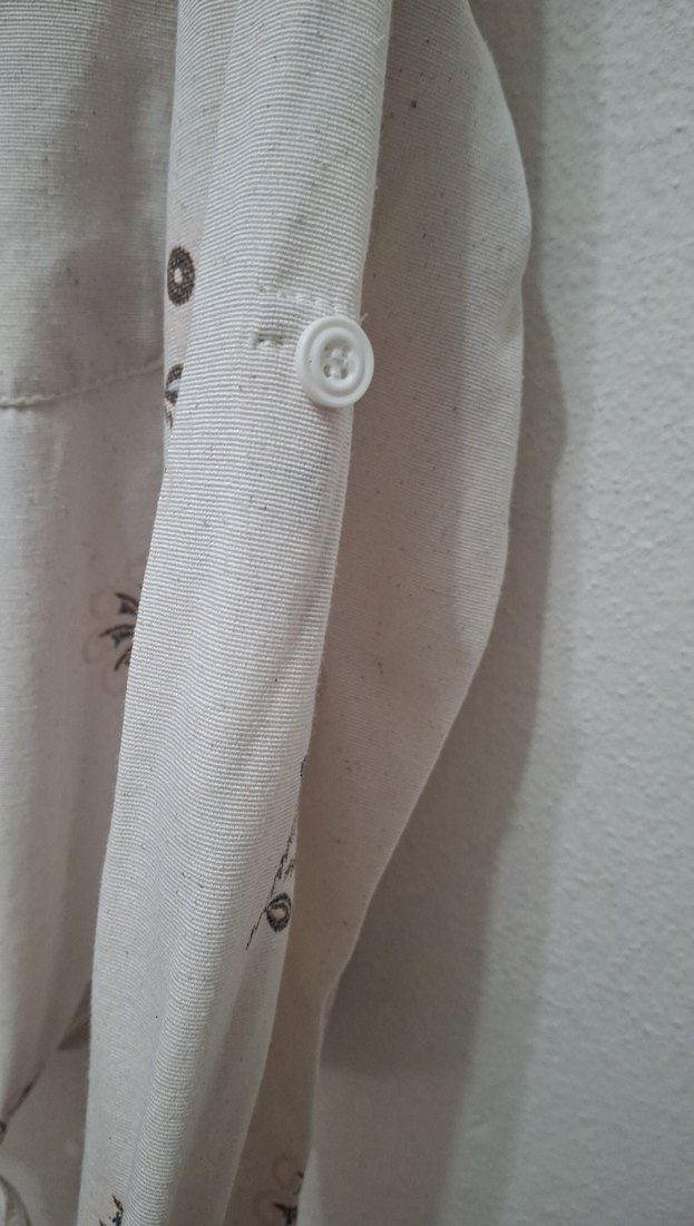 çiçekli keten kız çocuk bluz - Görsel 3