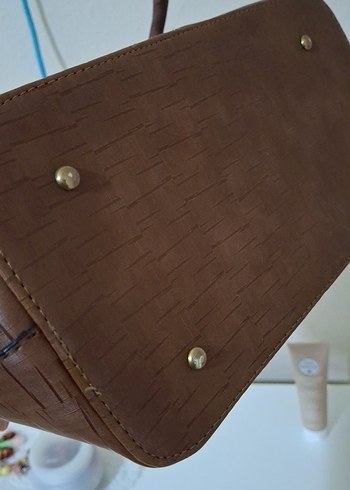 Kahverengi Deri Vintage Kadın Çanta - Görsel 5