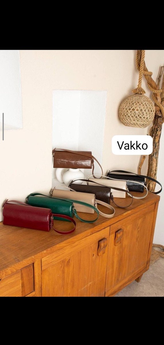 Kahverengi Deri Kemerli Kadın Çanta - Görsel 2