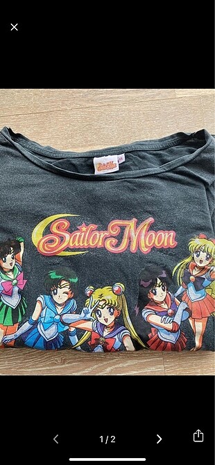 sailor moon oversize tişört