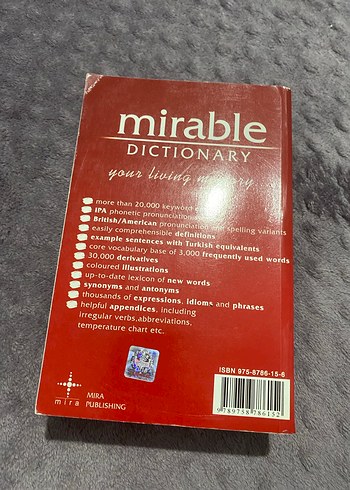 Mirable İngilizce Öğrenenler İçin Sözlük - Görsel 3