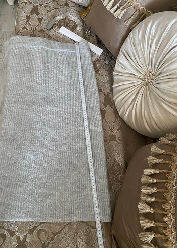 Gri Triko Midi Etek yurtdışından alındı yeni - Görsel 6