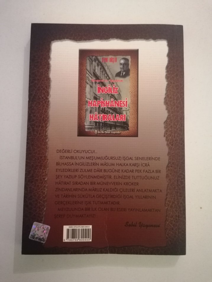 Cevat Rüştü İngiliz Hapishanesi Hatıraları 1.Baskı - Görsel 2