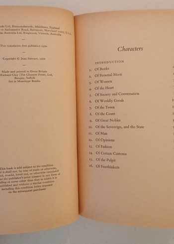 Characters Jean De La Bruyere Karakterler - Görsel 6