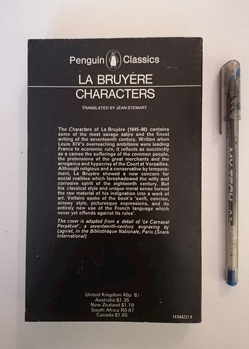 Characters Jean De La Bruyere Karakterler - Görsel 2