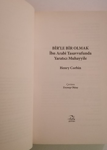 Henry Corbin Bir'le Bir Olmak İbn Arabi - Görsel 4
