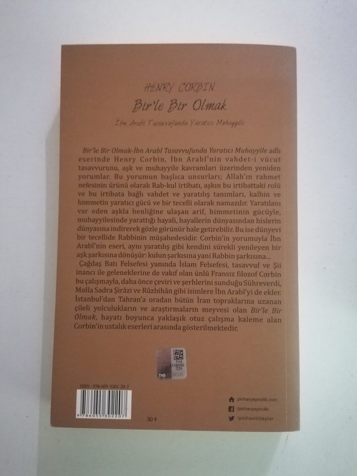 Henry Corbin Bir'le Bir Olmak İbn Arabi - Görsel 3