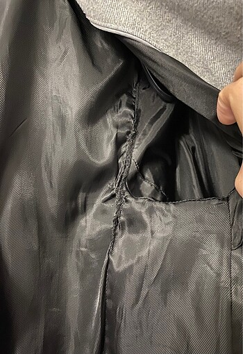 xs Beden gri Renk Bershka Kaban