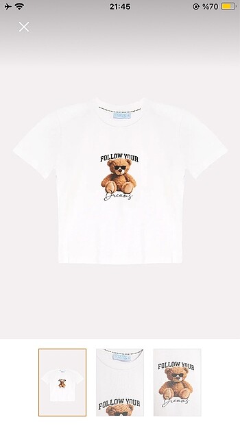 Ayıcık baskılı tshirt