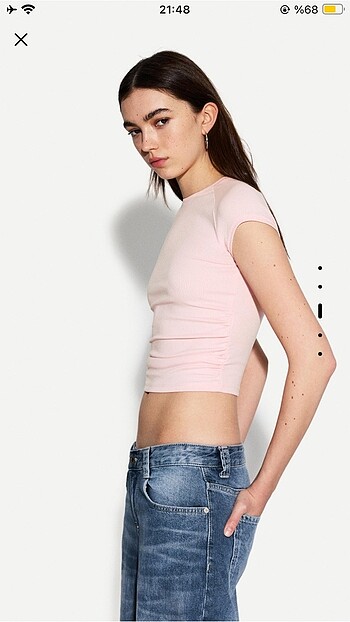 m Beden Kadın pembe tshirt