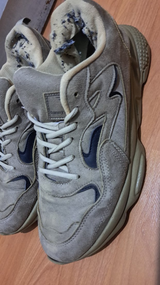 Gri erkek Spor Ayakkabı Stiletto - Görsel 2