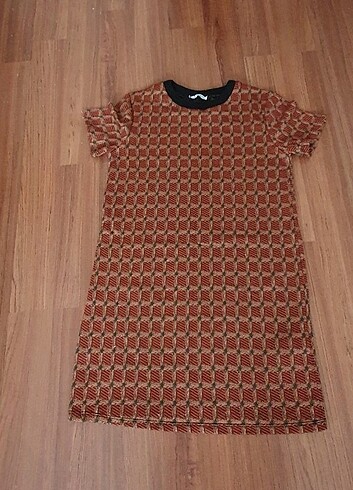 m Beden Zara Jakarlı Mini Elbise