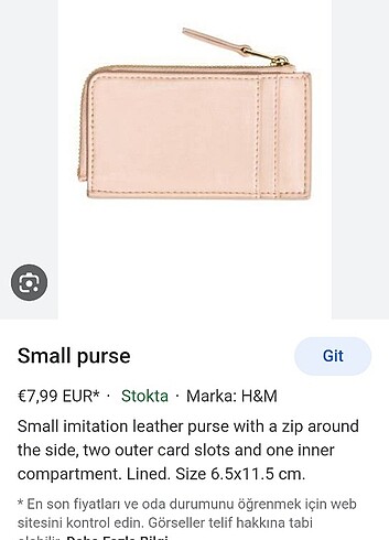 H&M Küçük Cüzdan