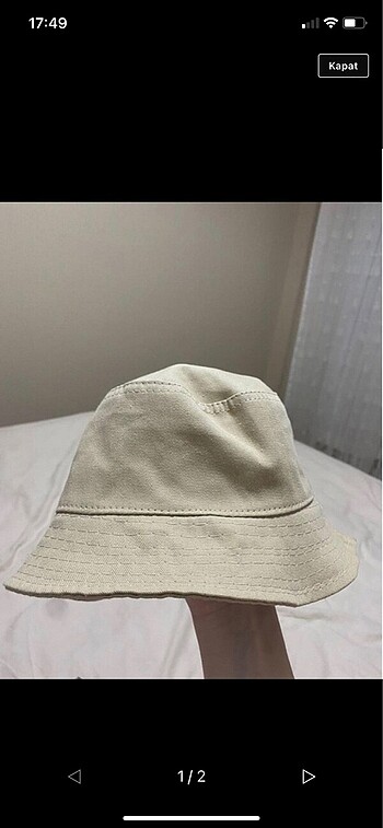 Yazlık bej şapka