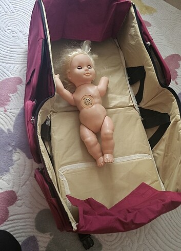 Yataklı ambebek bakım çantası 