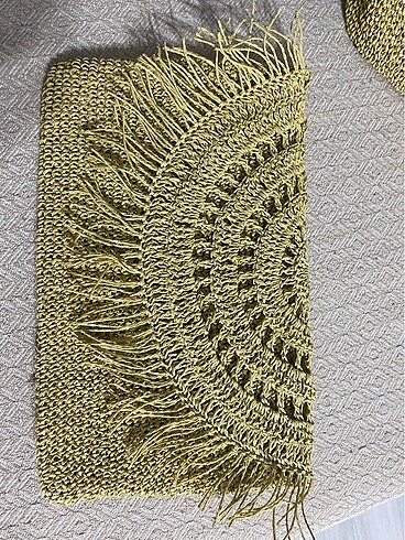 Clutch hasır çanta