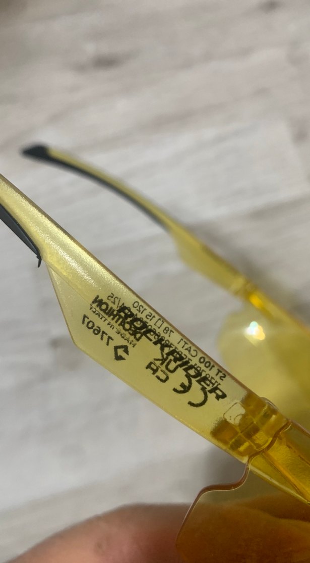 Şeffaf Sarı bisiklet Gözlüğü - Görsel 2